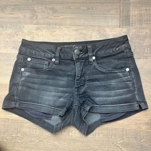 American Eagle shortie black shorts